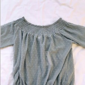 Grey Ruffled Shirt